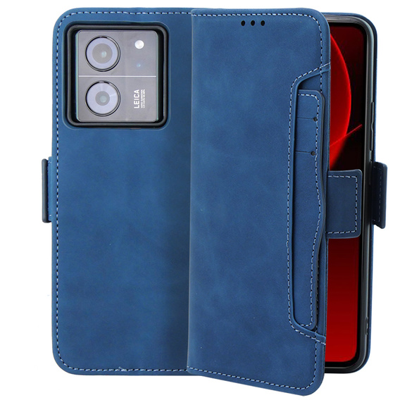 Откидной чехол для Xiaomi 13T / 13T Pro, Card Slot, синий