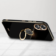 Чехол до Oppo A17, Electro Ring, чёрный