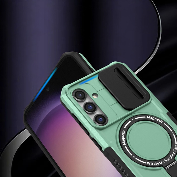 Броньований чохол для Samsung Galaxy S23 FE, CamShield MagSafe, зелений