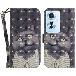 Откидной чехол для Oppo Reno 11F 5G, Wallet, cat