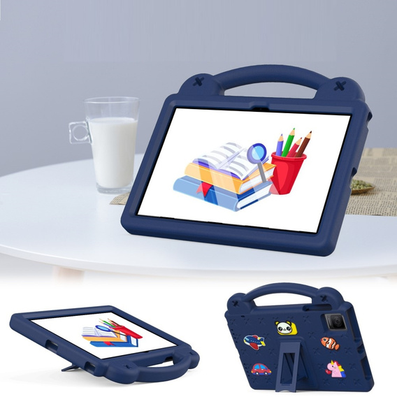 Дитячий чохол для планшета T Tablet 5G, Cute Patterns, з підставкою, темно-синій