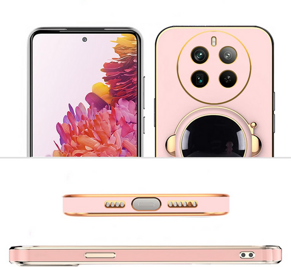 Чoхол до Realme 12 Pro 5G / 12 Pro+ 5G, Astronaut, рожевий