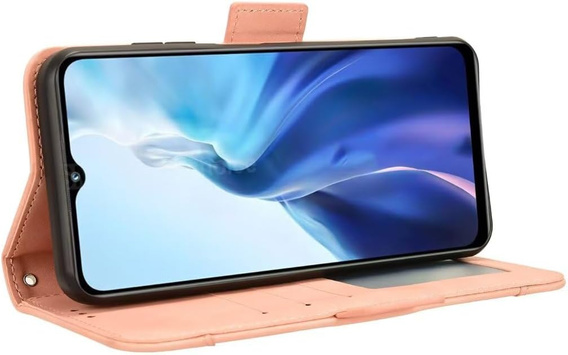Футляр з клапаном для Xiaomi Redmi 15C 4G/LTE, Card Slot, рожевий