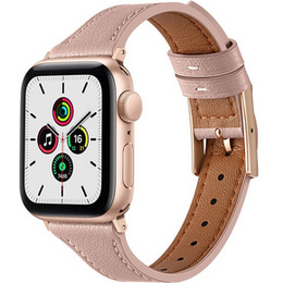 Кожаный ремешок для часов 1/2/3/4/5/6/7/8/SE 38/40/41mm, Light Pink