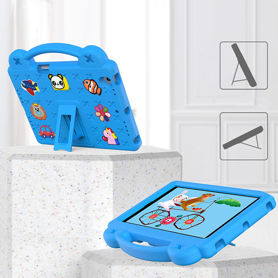 Детский чехол для Lenovo Tab M10 X505F X605F / Tab P10-X705F/L / Huawei T5 10.1, Cute Patterns, с подставкой, синий