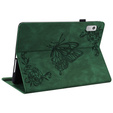 Чехол для Lenovo Tab M9, Butterfly, зелёный