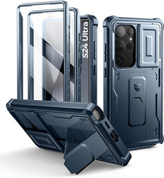 Броньований чохол для Samsung Galaxy S24 Ultra, Dexnor Full Body (Two Frames), темно-синій