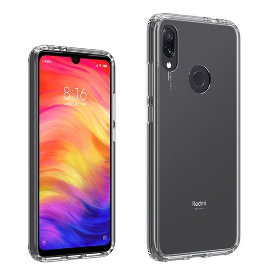 Чехол до Xiaomi Redmi 7, Fusion Hybrid, прозрачный
