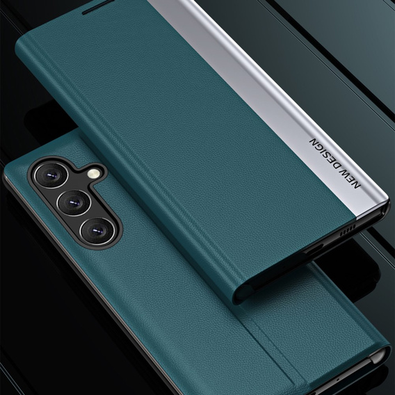 Откидной чехол для Samsung Galaxy A35 5G, Side Magnetic, зелёный