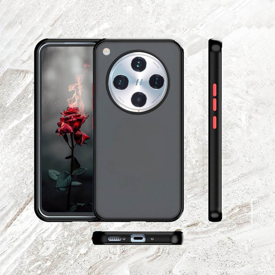 Тонкий чохол до Oppo Find X8 Pro, Slim, прозорий / чорний