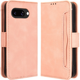 Футляр з клапаном для Google Pixel 9A, Card Slot, рожевий