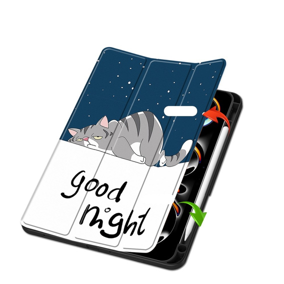 Чохол для iPad Pro 11 2024, Smartcase, sleeping cat