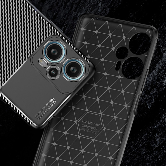 Чoхол до Poco F5 5G, Carbon Gel, чорний