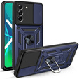 Чохол NOX Camera Slide Samsung Galaxy S21 FE, CamShield Slide, темно-синій