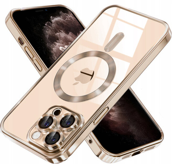Чехол до iPhone 13 Pro, MagSafe Hybrid, золотой