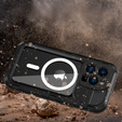 IP68 Водонепроницаемый чехол для iPhone 14 Pro, SHELLBOX MagSafe, чёрный