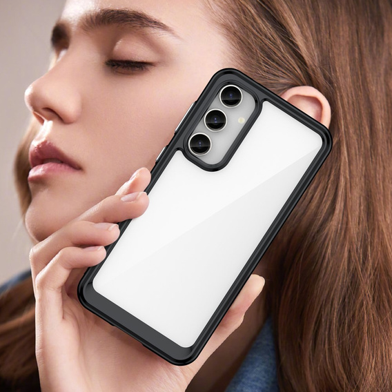 Чехол до Samsung Galaxy S23 FE, Fusion Hybrid, прозрачный / черный