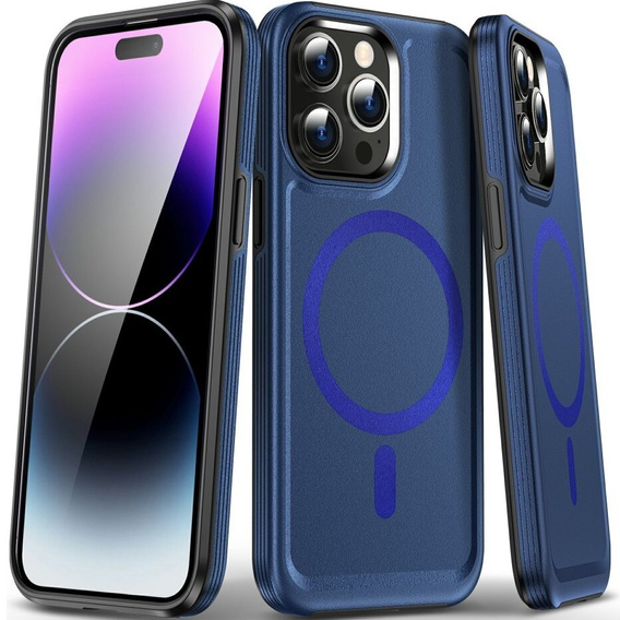 Чехол MagGuard для iPhone 15 Pro , MagSafe, синий