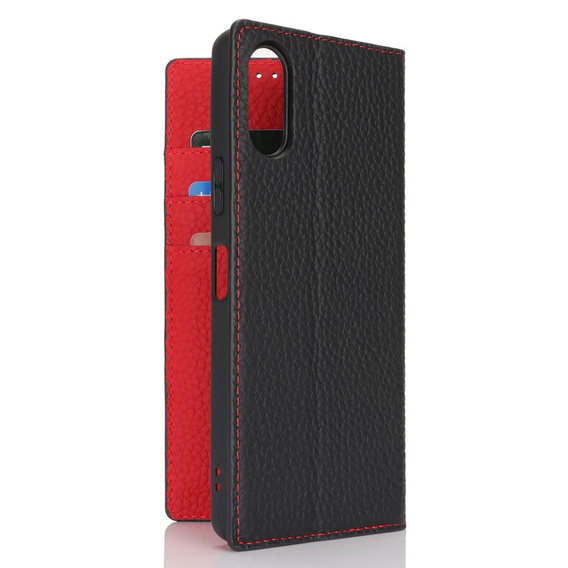 Шкіряний чохол для Sony Xperia 10 VI, ERBORD Grain Leather, чорний