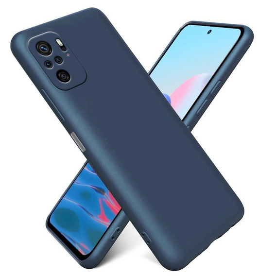Чoхол до Xiaomi Redmi Note 10 / 10S, Silicone Lite, темно-синій