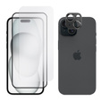 2х гартоване скло ERBORD для камери, щоб iPhone 15 Plus
