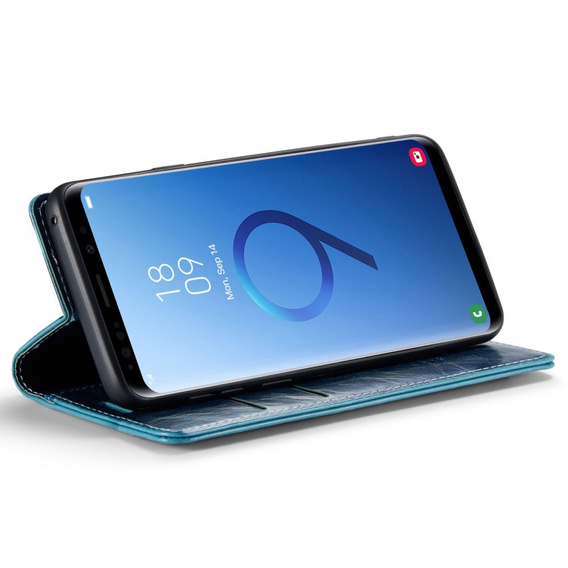 Флип-кейс CASEME для Samsung Galaxy S9+ Plus, Waxy Textured, синий