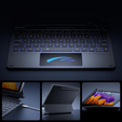 Обкладинка для клавіатури Samsung Galaxy Tab S9 / S9 FE, Dexnor Magnetic Keyboard Touchpad, чорний