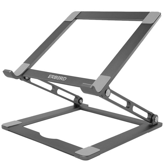 Алюминиевая подставка для ноутбука, ERBORD ProDesk Stand, серый