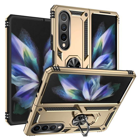 Броньований Чoхол до Samsung Galaxy Z Fold 4 5G, Nox Case Ring, золотий