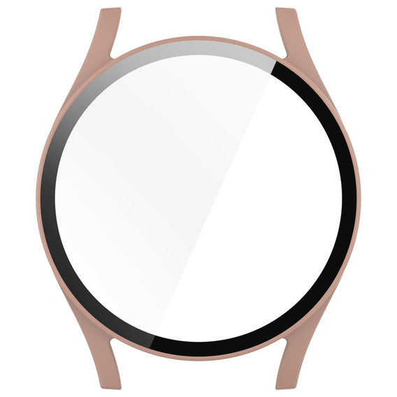 Чохол з інтегрованим склом для Samsung Galaxy Watch6 44 мм, рожевий rose gold
