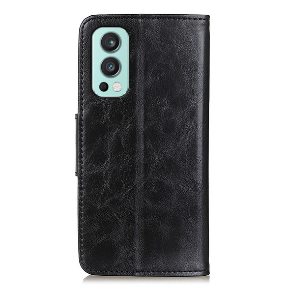 Чохол-книжка для OnePlus Nord 2 5G, Split Leather Wallet, чорний