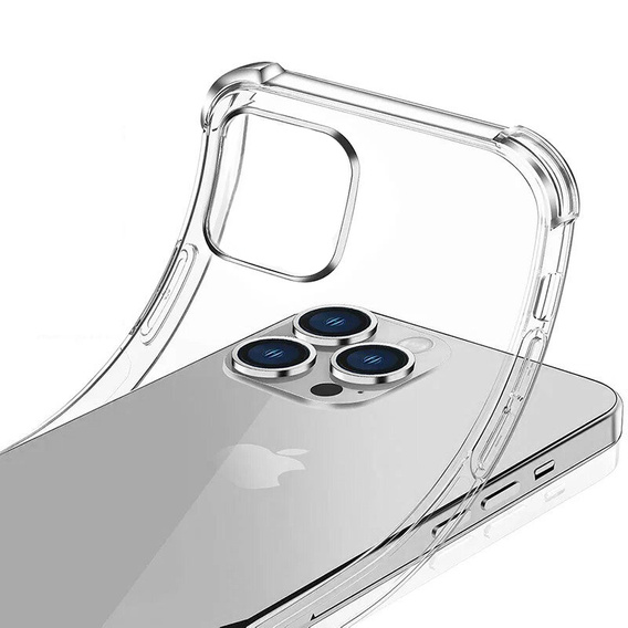 Чохол для iPhone 16 Pro Max, Erbord Dropproof, прозорий + скло