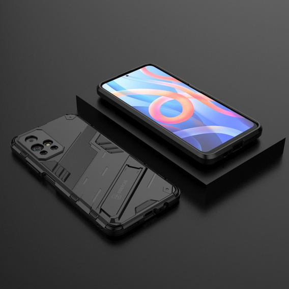 Чехол для Xiaomi Poco M4 Pro 5G / Note 11S 5G, Military kickstand, синий