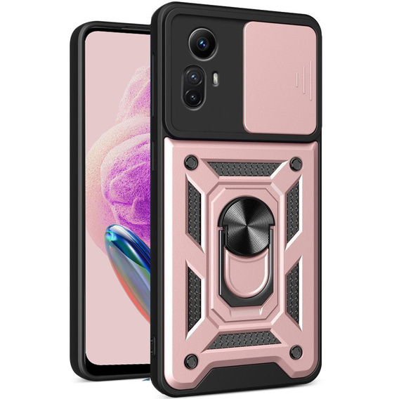 Чехол NOX Camera Slide Xiaomi Redmi Note 12S 4G, CamShield Slide, розовый rose gold