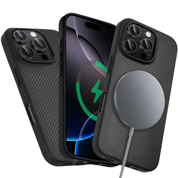 Чохол для iPhone 16 Pro, Aramid Fiber Cover, чорний