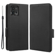 Чохол-книжка для Motorola Moto G72, Wallet Litchi Magnet, чорний