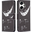 Откидной чехол для Infinix Hot 30, Wallet, Don't Touch My Phone, чёрный