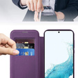 Чохол-книжка для Samsung Galaxy S22 5G, RFID Wallet MagSafe CamShield, фіолетовий