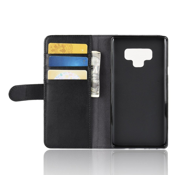 Откидной чехол для Samsung Galaxy Note 9, Leather Flexi Book, чёрный