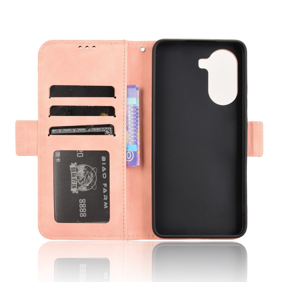 Откидной чехол для Xiaomi Poco X7 Pro 5G, Card Slot, розовый