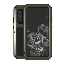 Чехол Love Mei до Samsung Galaxy S21 FE, armored with glass, зелёный