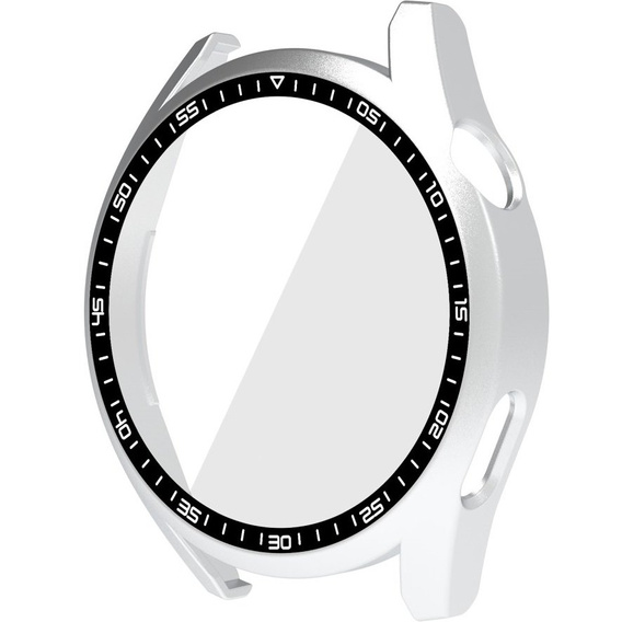 2в1 чохол та захисне скло для годинника Huawei Watch GT 3 46mm, білий