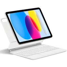 Обкладинка для клавіатури iPad 10.9" 2022 (10 gen.) / iPad 11" 2025 A16 (11 gen.), Magnetic Keyboard Touchpad, білий