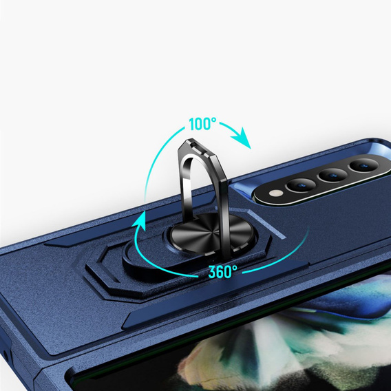 Бронированный Чехол до do Samsung Galaxy Z Fold 4 5G, Nox Case Ring, синий