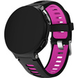 Силіконовий ремінець для Garmin Forerunner 22mm, Black/Rose