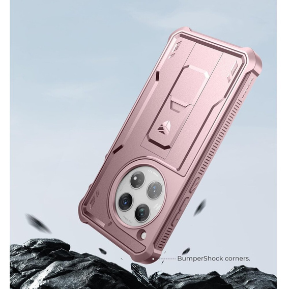Бронированный чехол для OnePlus 12, Dexnor Full Body (Two Frames), розовый