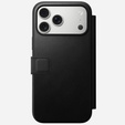 Чехол Nomad для iPhone 17 Pro Max, современный кожаный фолиант, черный