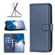 Откидной чехол для Samsung Galaxy A25 5G, BINFEN Wallet, синий + 9H стекло  