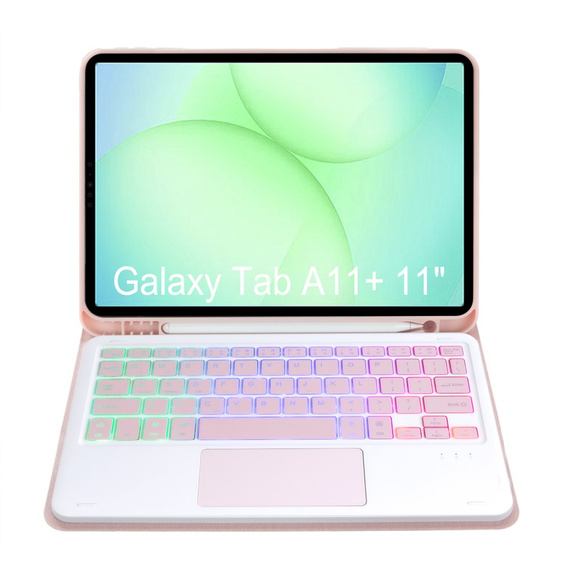 Чехол с подсветкой клавиатуры Bluetooth и тачпадом для Samsung Galaxy Tab A11+