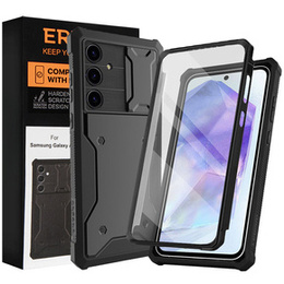 Чохол для Samsung Galaxy A55, ERBORD Rugged Case, чорний (Дві рамки)